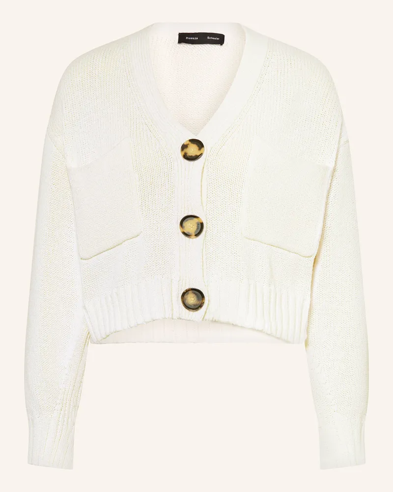 Proenza Schouler Strickjacke Sofia weiss Weiss