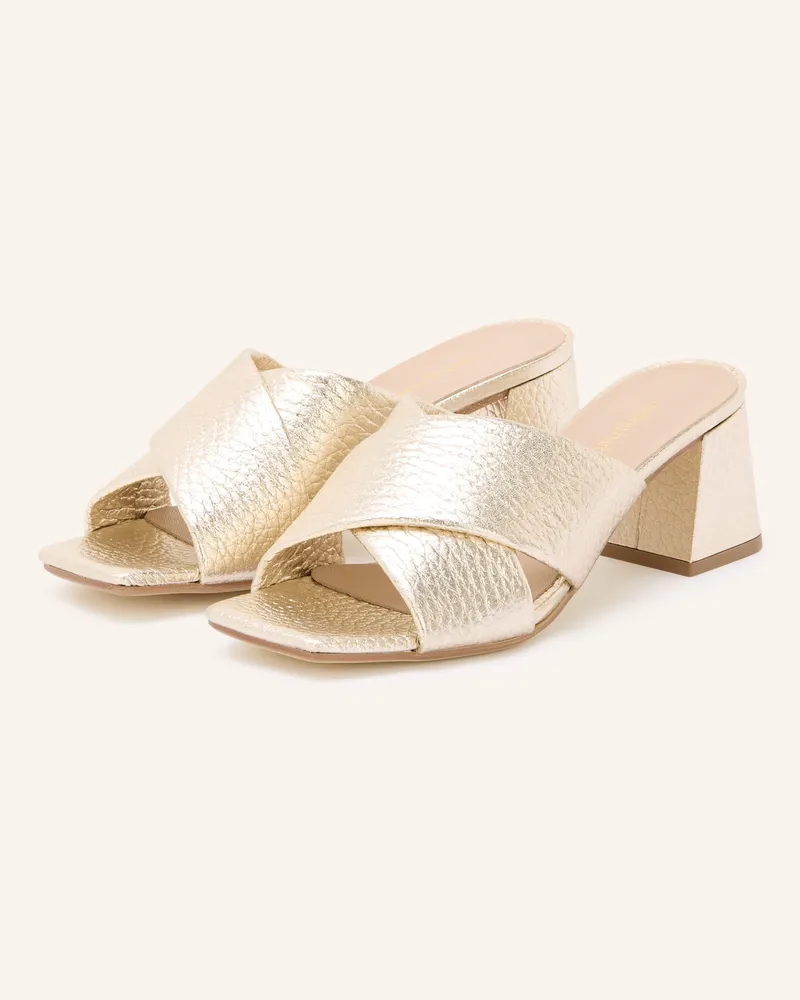 Darling Harbour Mules Gold