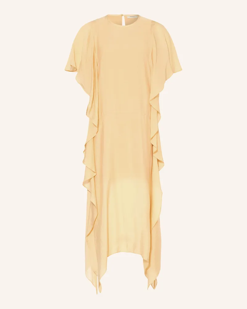 InWear Kleid Lylaiw Mit Volants gelb Hellbraun