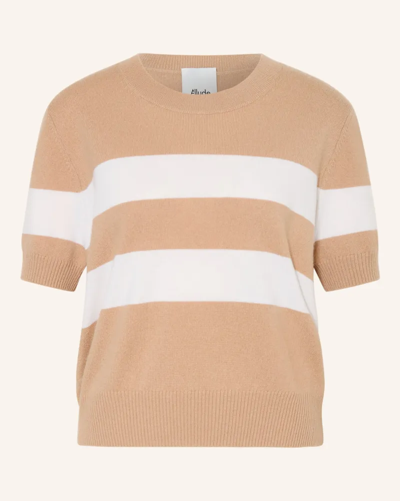 ALLUDE Cashmere-Pullover braun Hellbraun