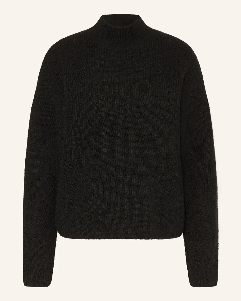 HUGO BOSS Pullover Flondassy Mit Alpaka schwarz Schwarz