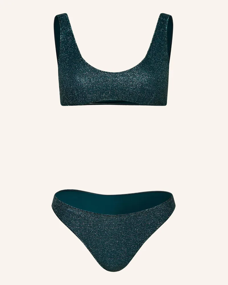 Oséree Bustier-Bikini Lumiere Sporty blau Petrol