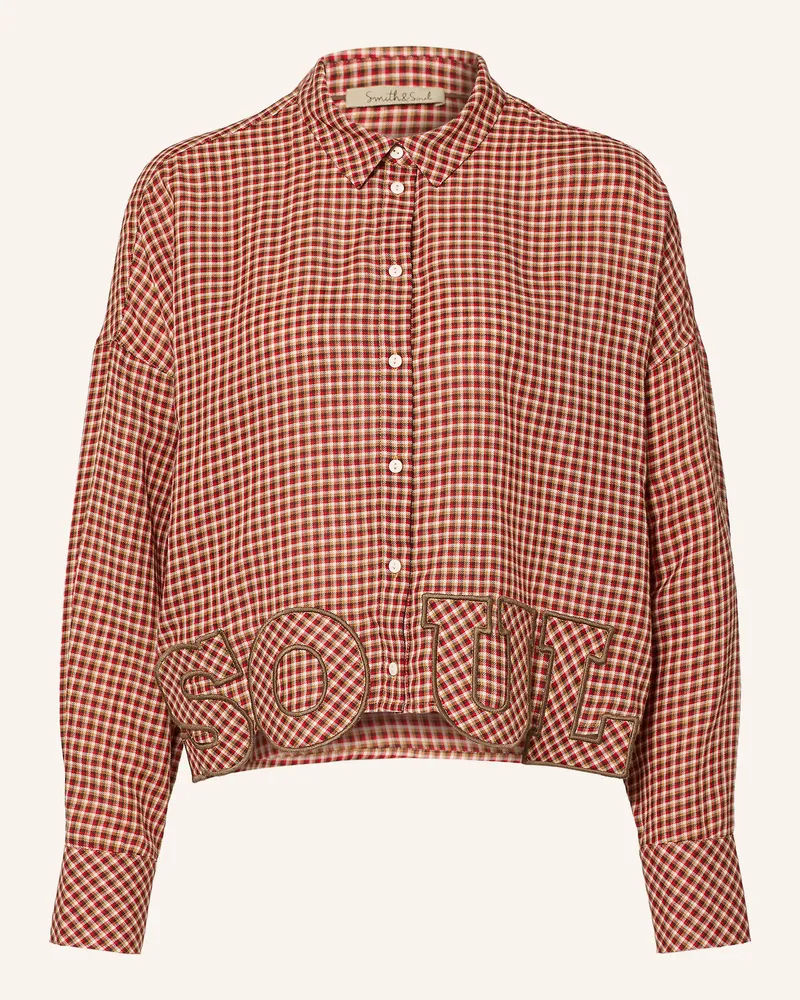 Smith & Soul Blusenshirt rot Rot