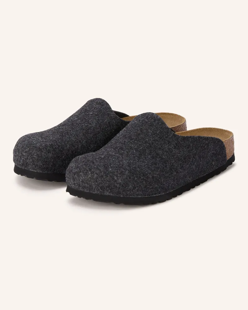 Birkenstock Pantoletten Amsterdam grau Dunkelgrau