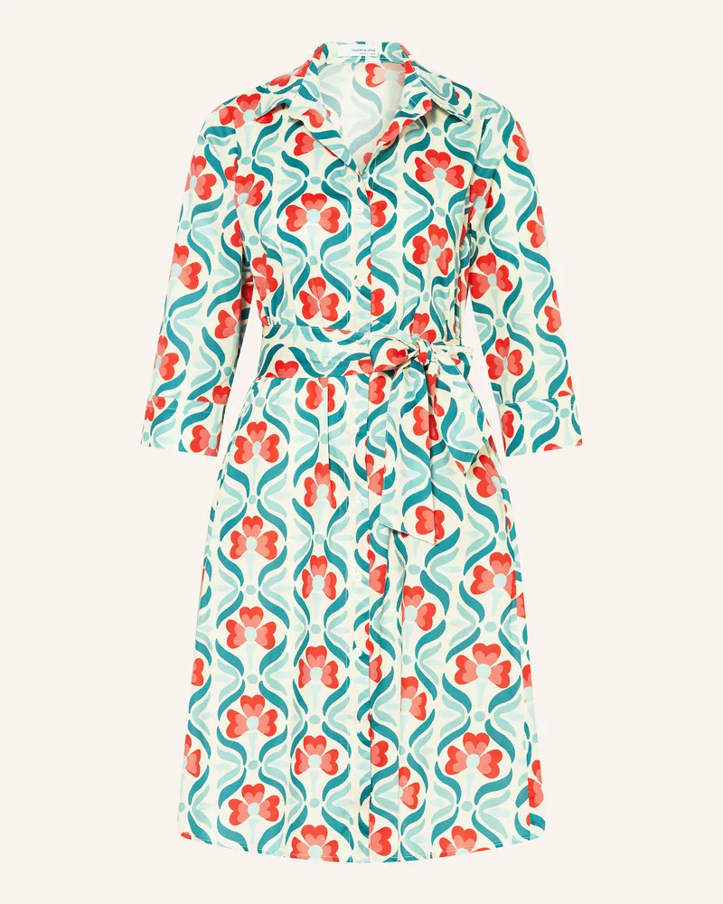 Rossana Diva Hemdblusenkleid mit 3/4-Arm Petrol