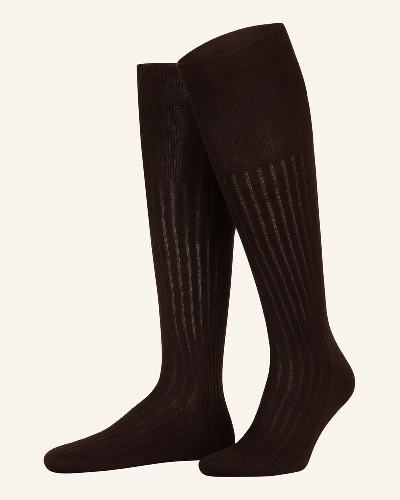 Falke Kniestrümpfe Luxury No.13 braun 5930
