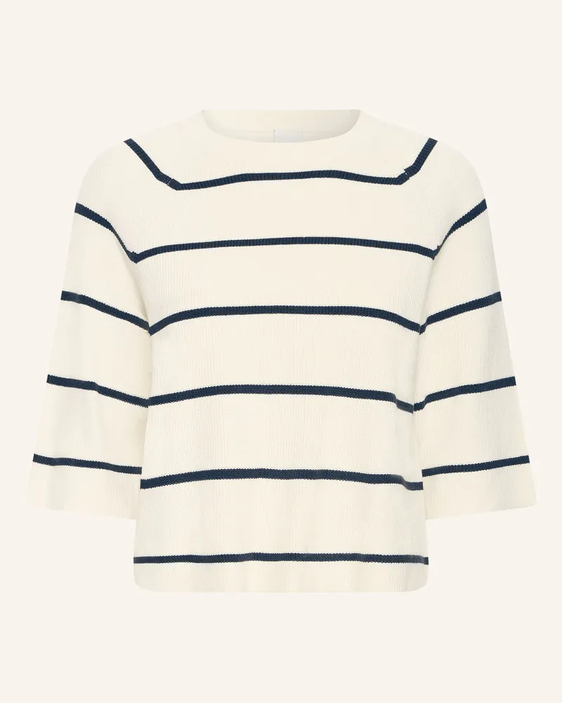 ICHI Strickshirt Ihboston weiss Ecru