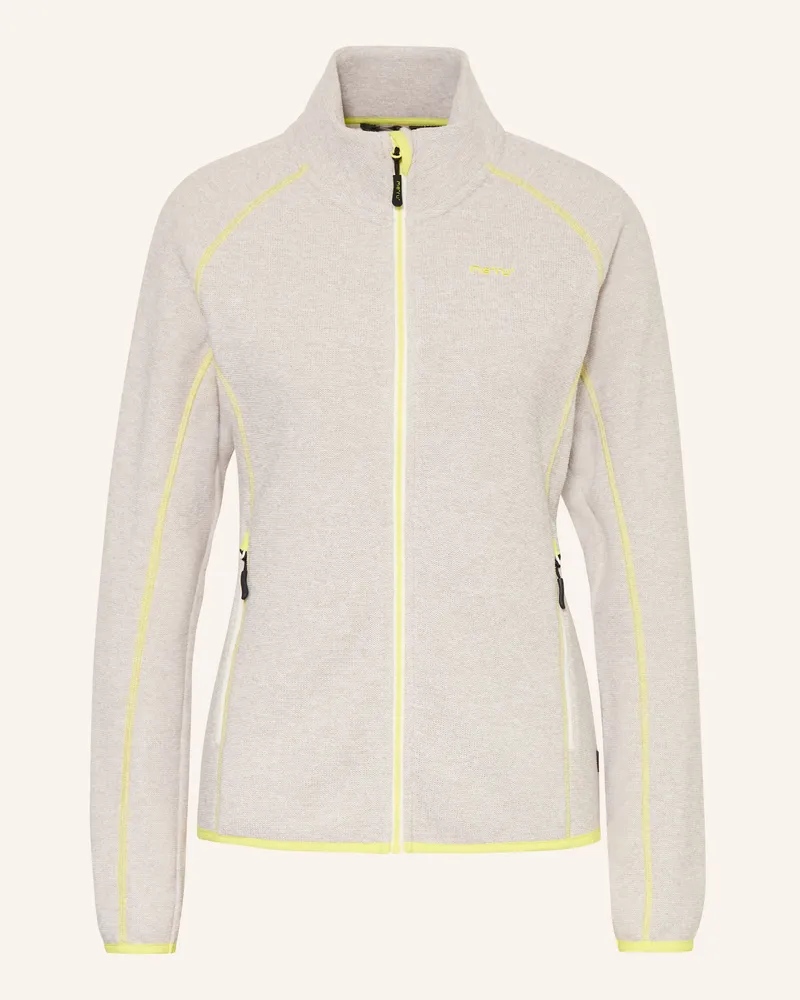 me°ru' Fleecejacke Horta gelb Neongelb