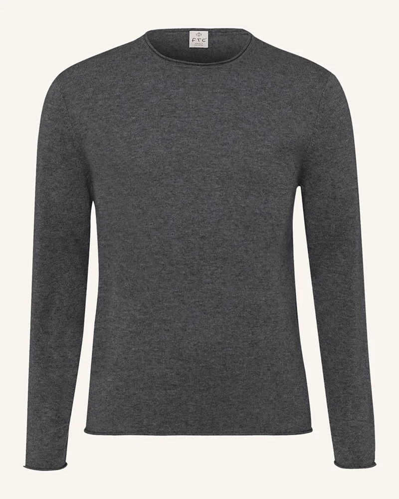 FTC Cashmere Pullover mit Cashmere Dunkelgrau