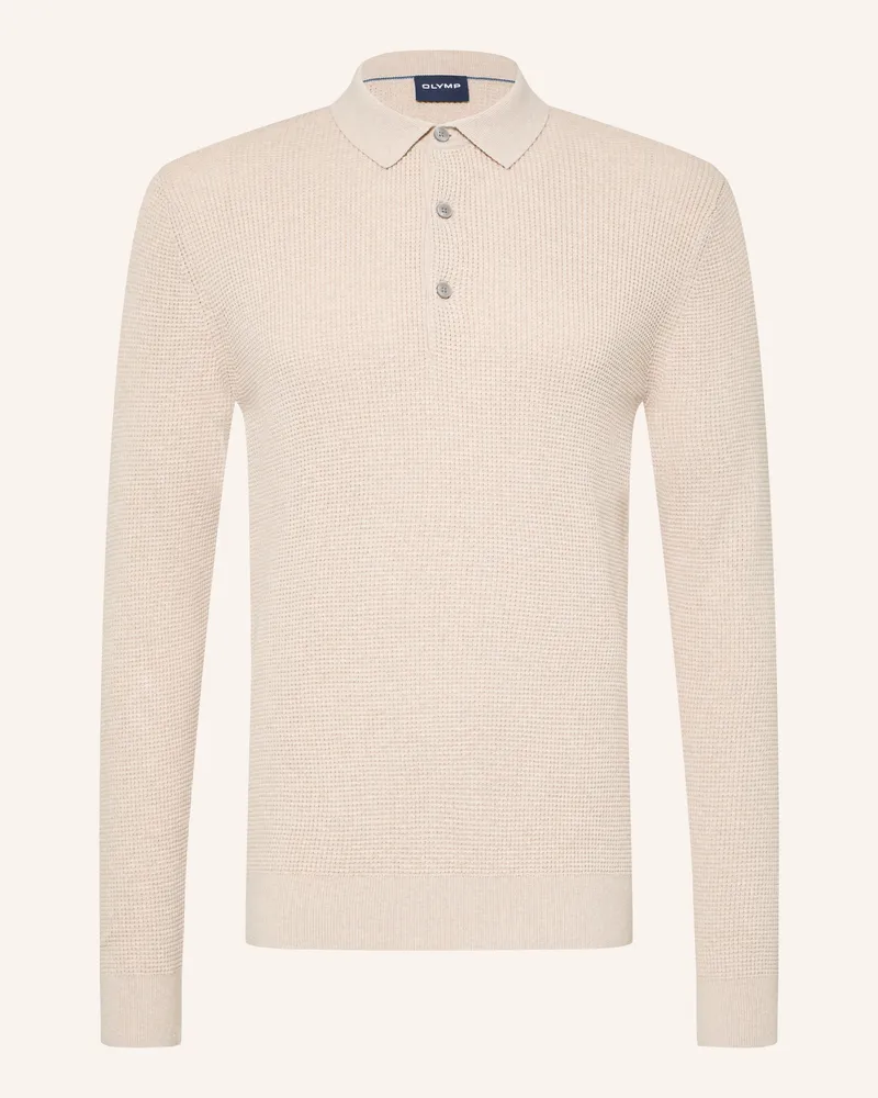 Olymp Strick-Poloshirt beige Beige