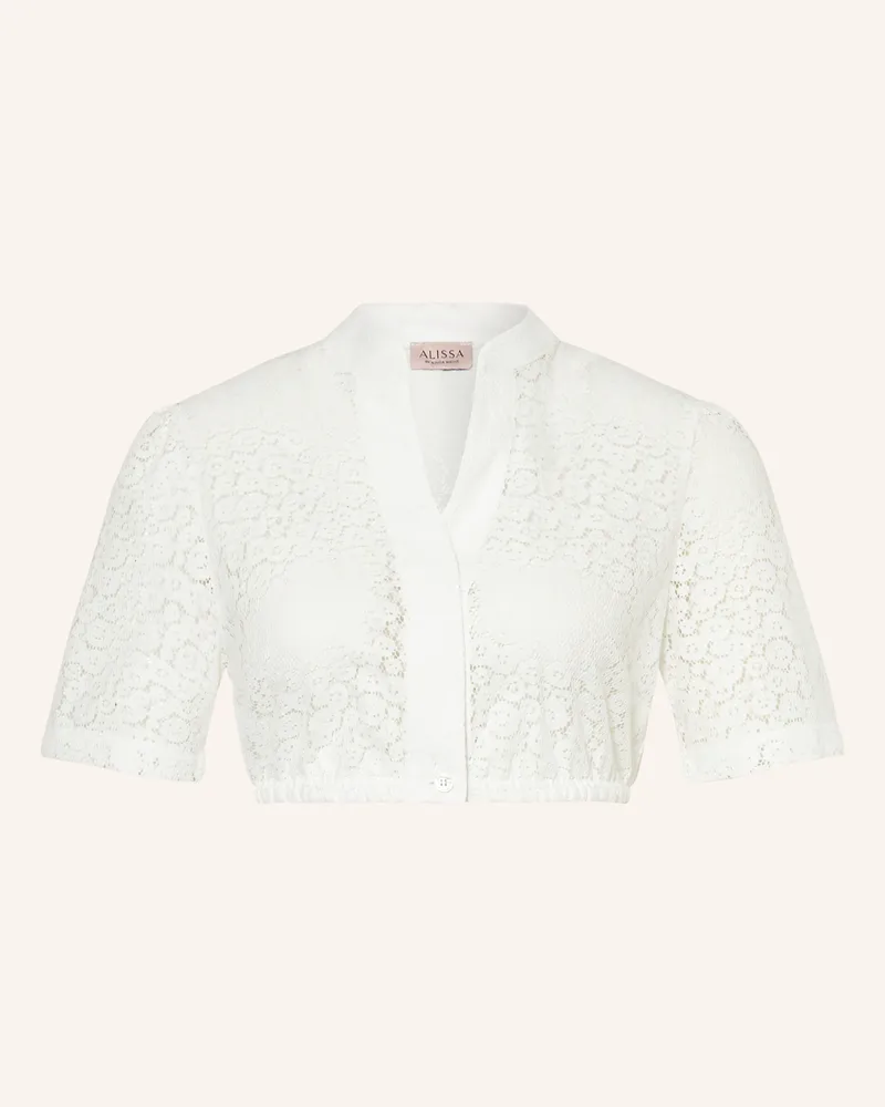 KINGA MATHE Dirndlbluse Suri weiss Ecru