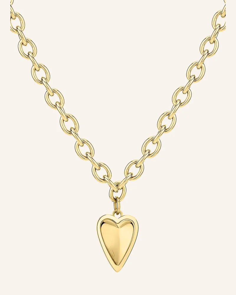 Liebeskind Halskette  Aus  Edelstahl gold Gold