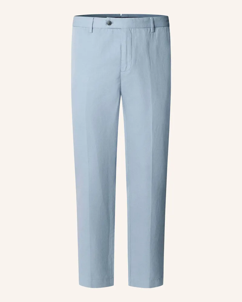 Hackett Chino Cotton Linen Chino blau Blau
