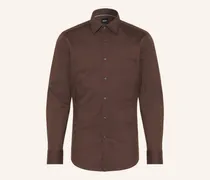 Hemd Hank Slim Fit braun