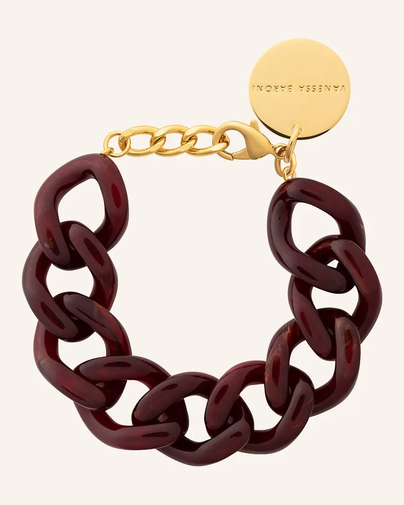 Vanessa Baroni Armband BORDEAUX MARBLE Dunkelrot
