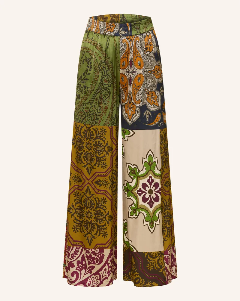 Grace Satinhose Roma gruen Oliv