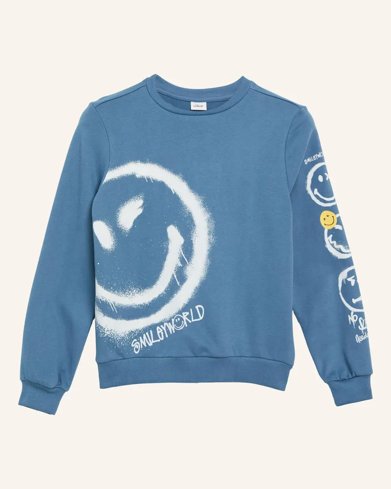 S.Oliver Sweatshirt blau Blau