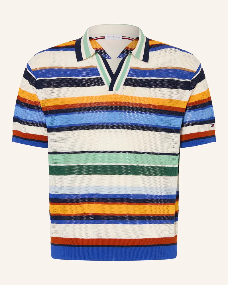 Tommy Hilfiger Strick-Poloshirt blau Blau