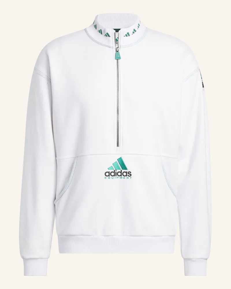 adidas EQUIPMENT QUARTER-ZIP OBERTEIL Weiss