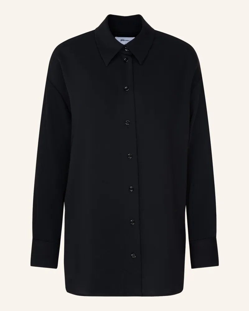Seidensticker Oversizebluse, Longbluse schwarz Schwarz