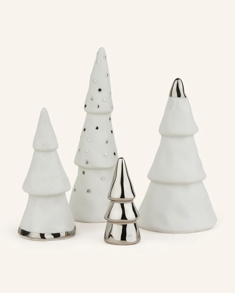 räder 4er-Set Dekofiguren WEIHNACHTSWALD Weiss