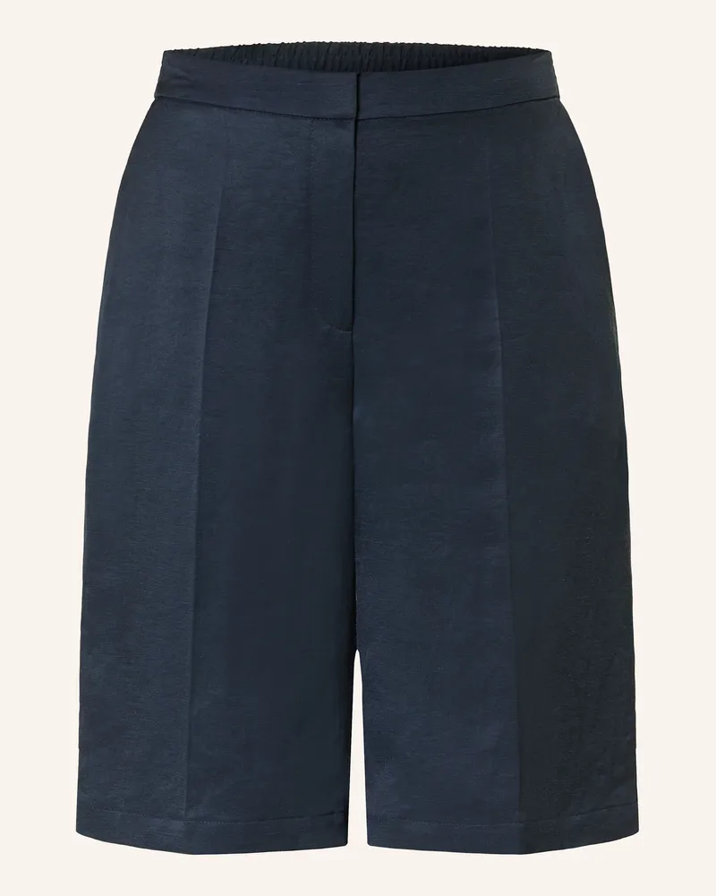 HUGO BOSS Shorts TELINI mit Leinen Dunkelblau