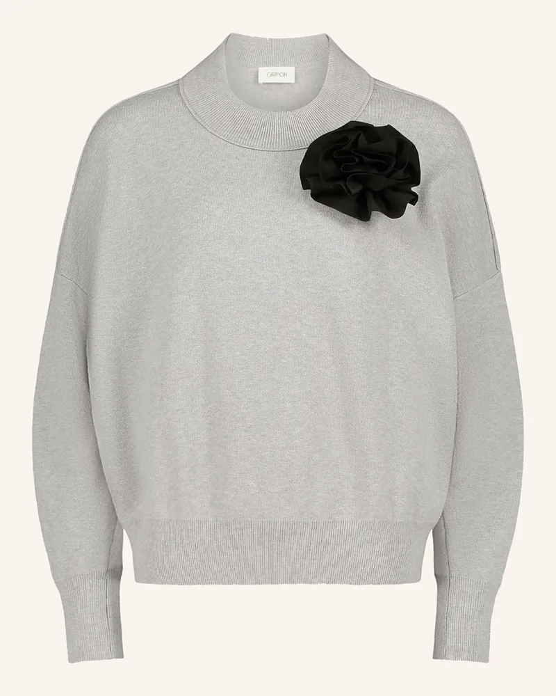 Cartoon Pullover Hellgrau