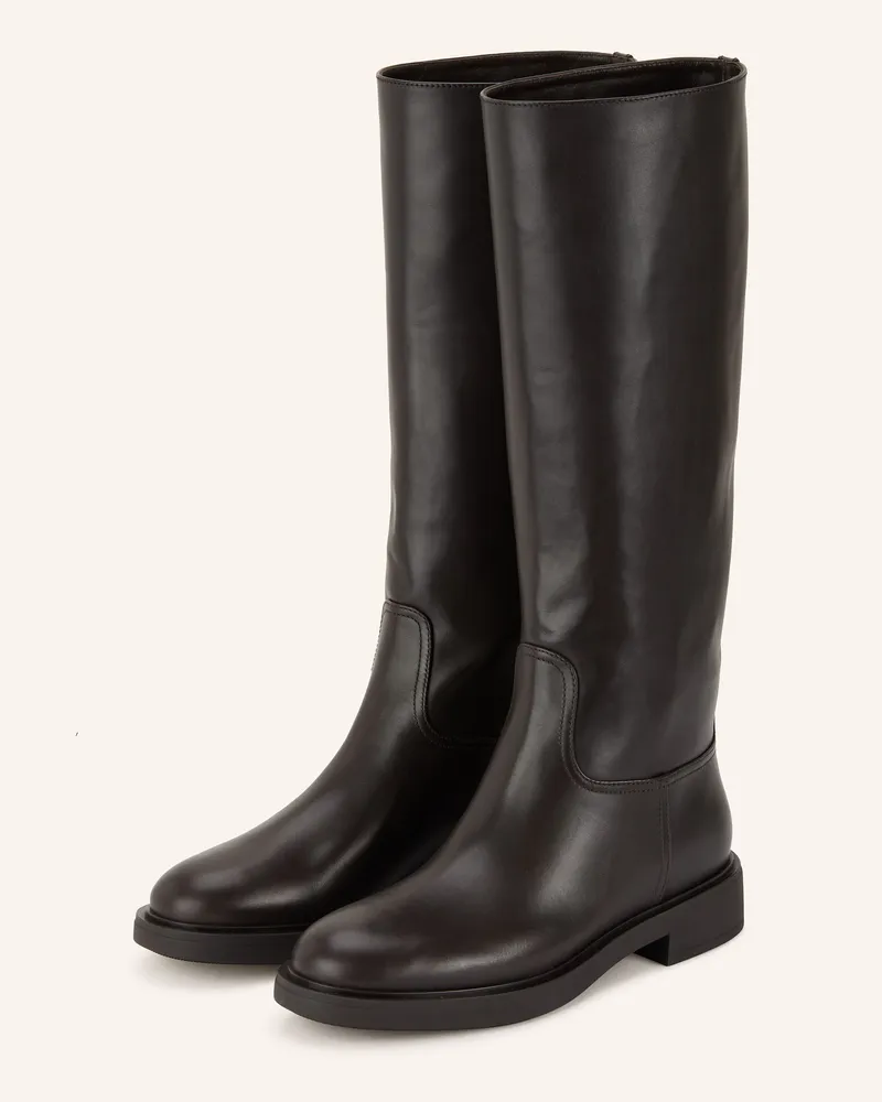 Gianvito Rossi Stiefel ASCOTT Dunkelbraun