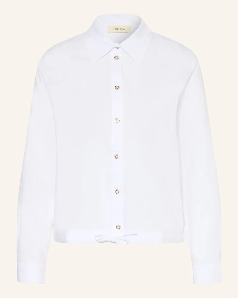 Cartoon Hemdbluse weiss Weiss