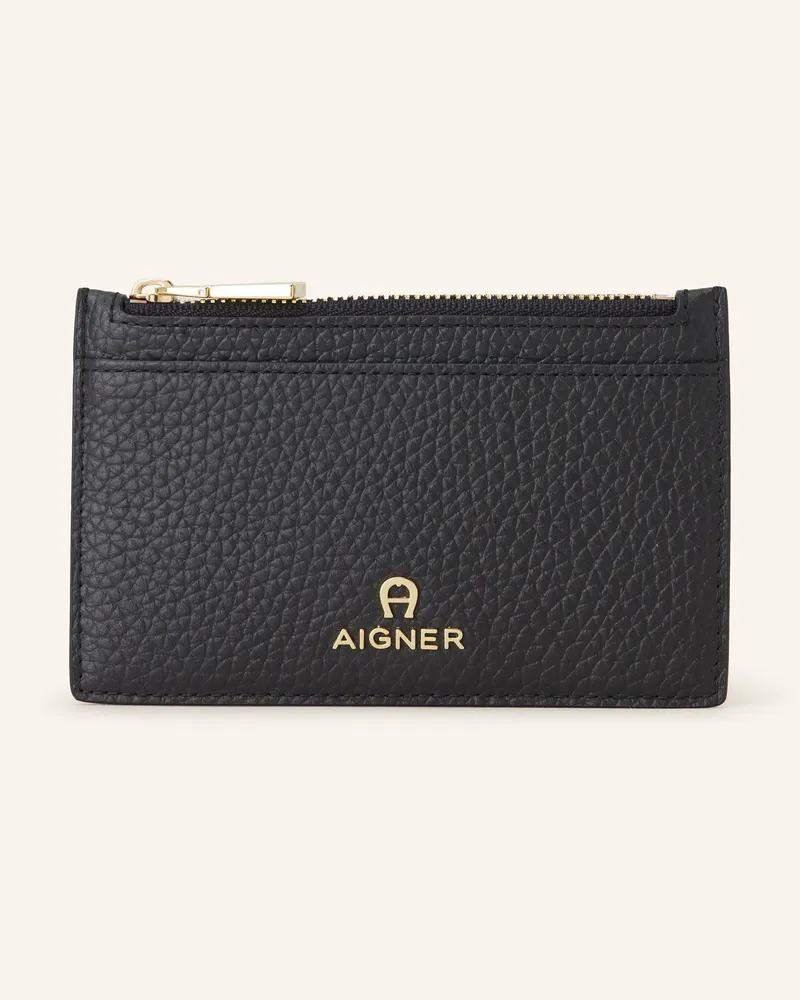 Aigner Kartenetui Ivy Mit Münzfach schwarz Schwarz