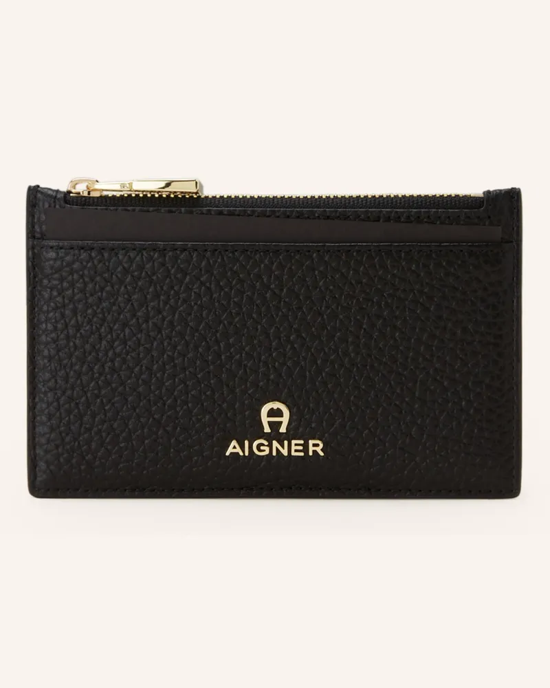 Aigner Kartenetui Ivy Mit Münzfach schwarz Schwarz
