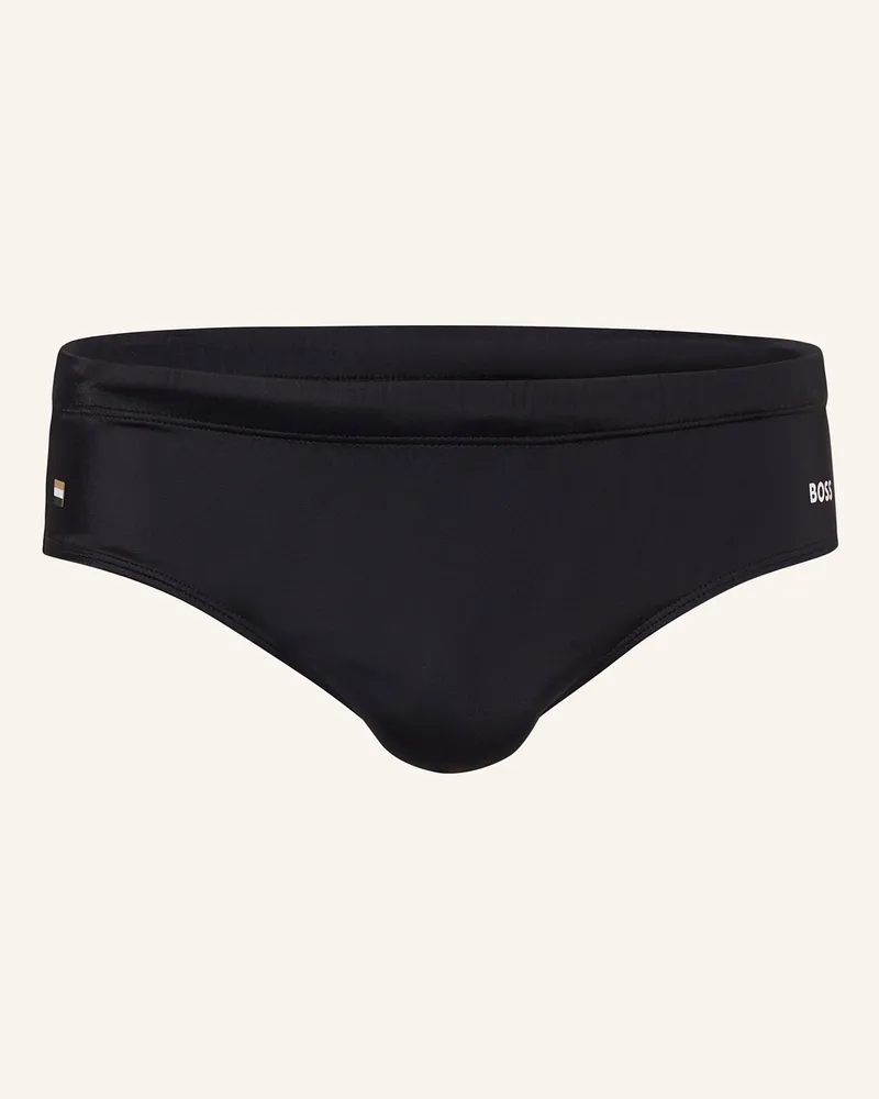 HUGO BOSS Badeslip John schwarz Schwarz