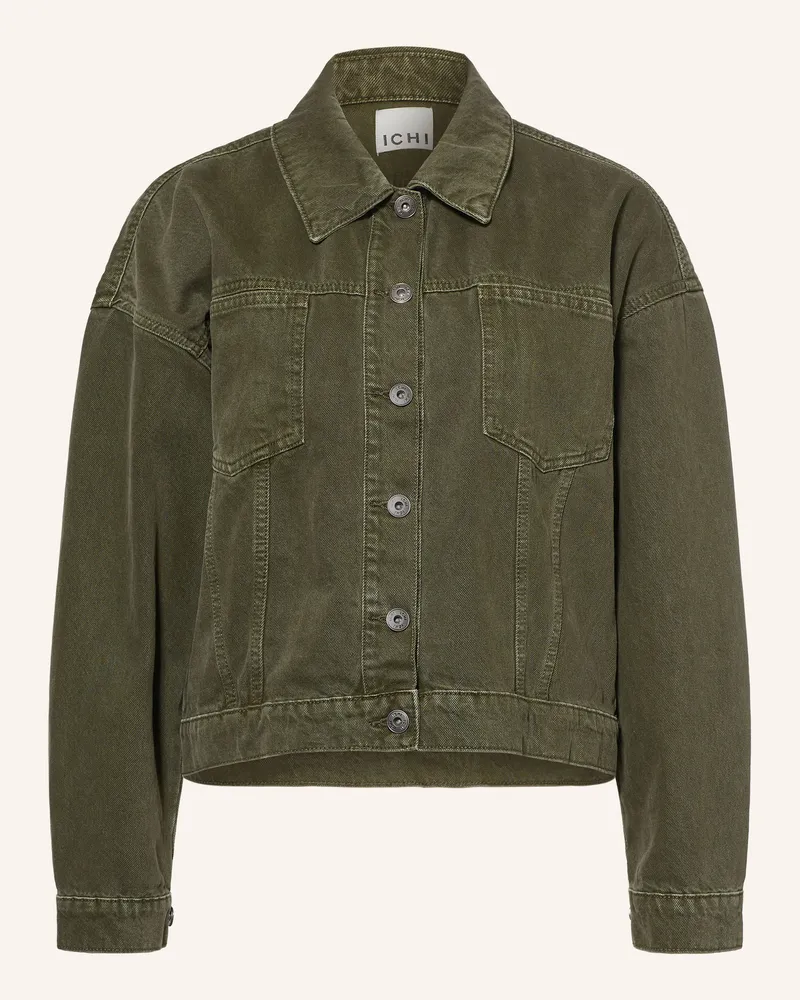 ICHI Jeansjacke Ihpella gruen 190414