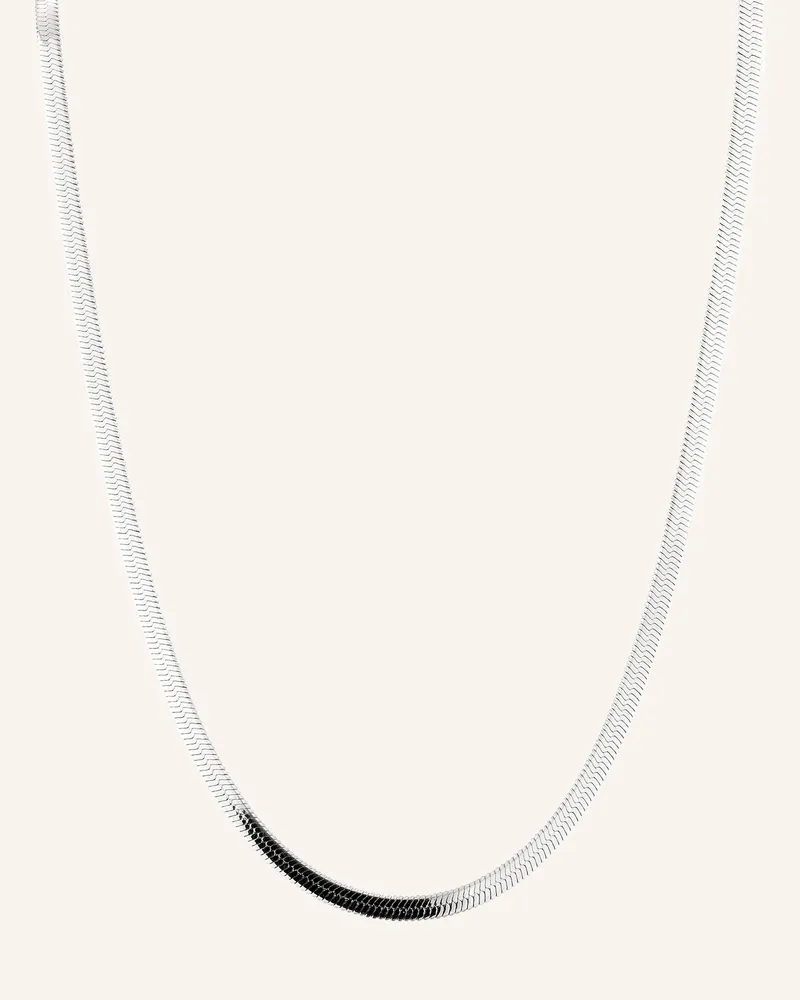 Liebeskind Halskette  Aus  Edelstahl silber Silber