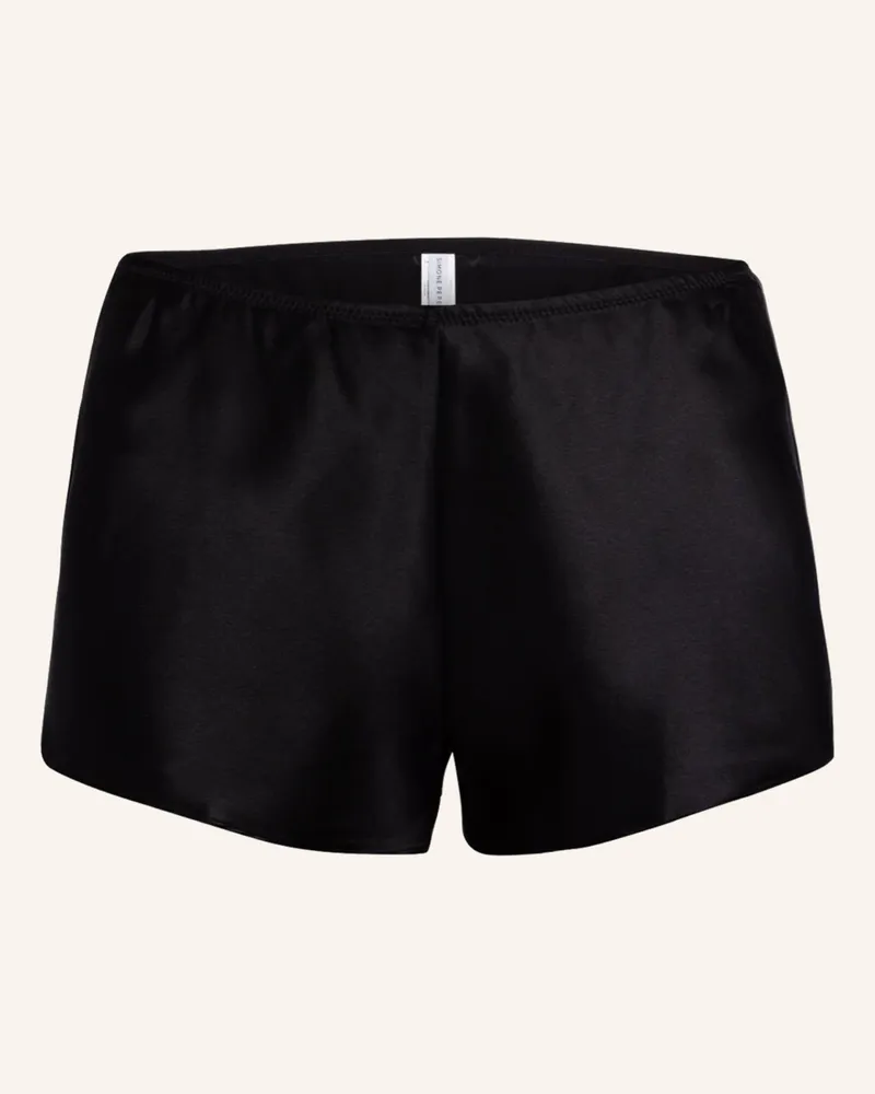 Simone Pérèle Schlafshorts DREAM aus Seide Schwarz