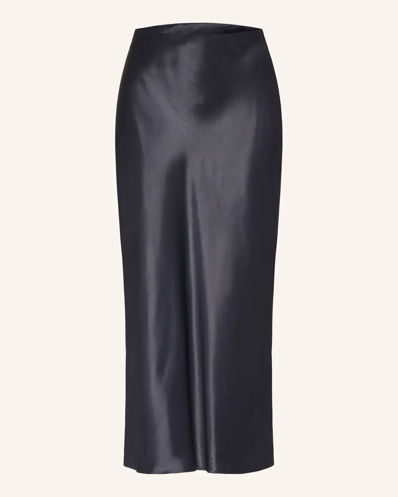 HUGO BOSS Satinrock Vesatie blau Dunkelblau