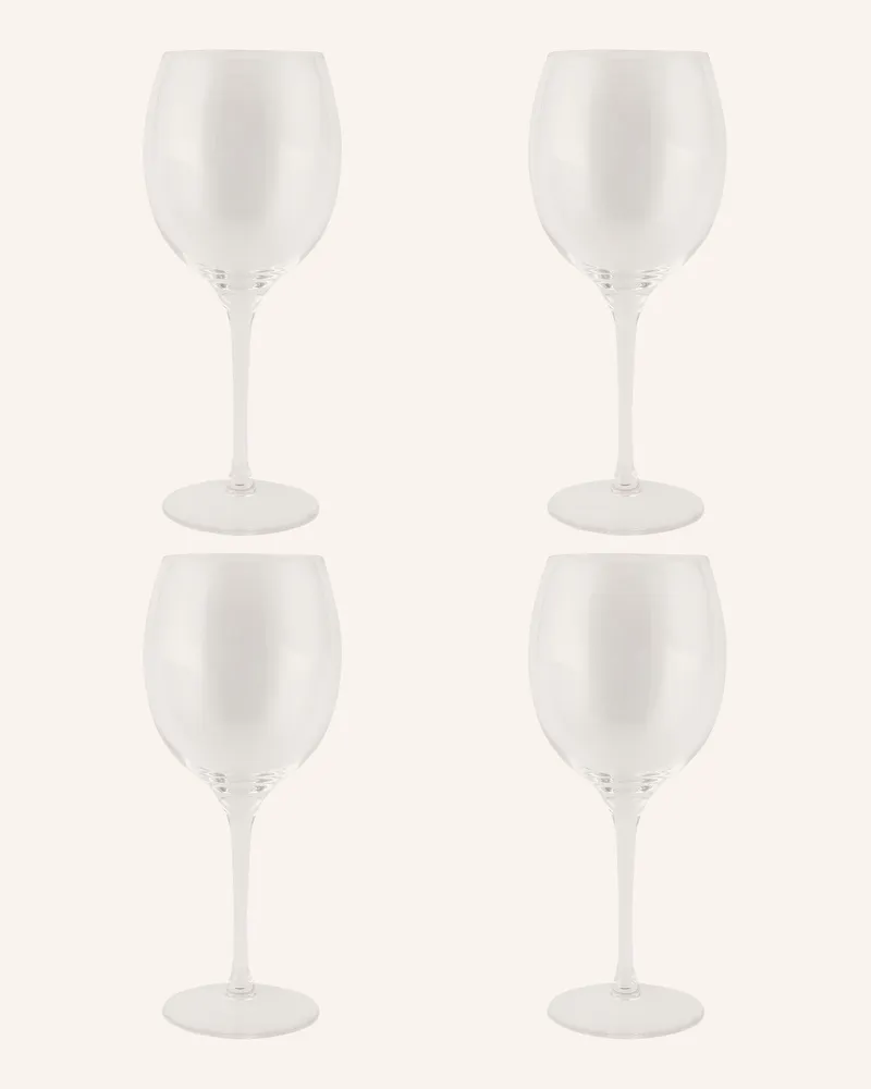 Alessi 4er-Set Weingläser MAMI XL Weiss