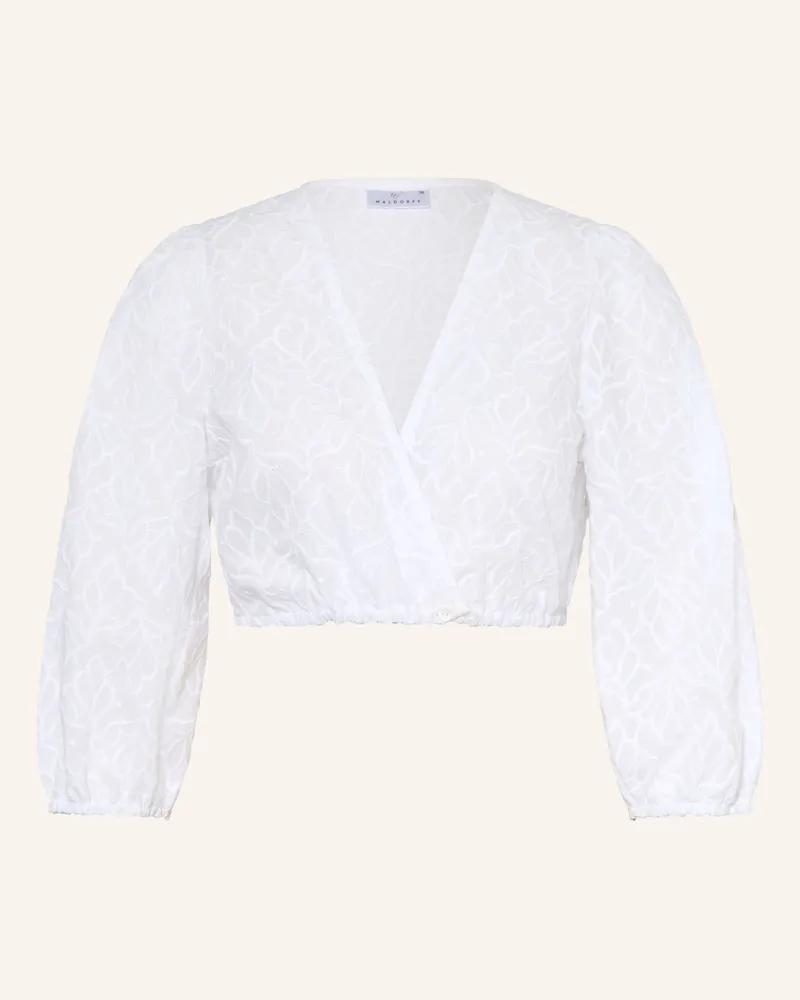 WALDORFF Dirndlbluse Mit 3/4-Arm weiss Weiss