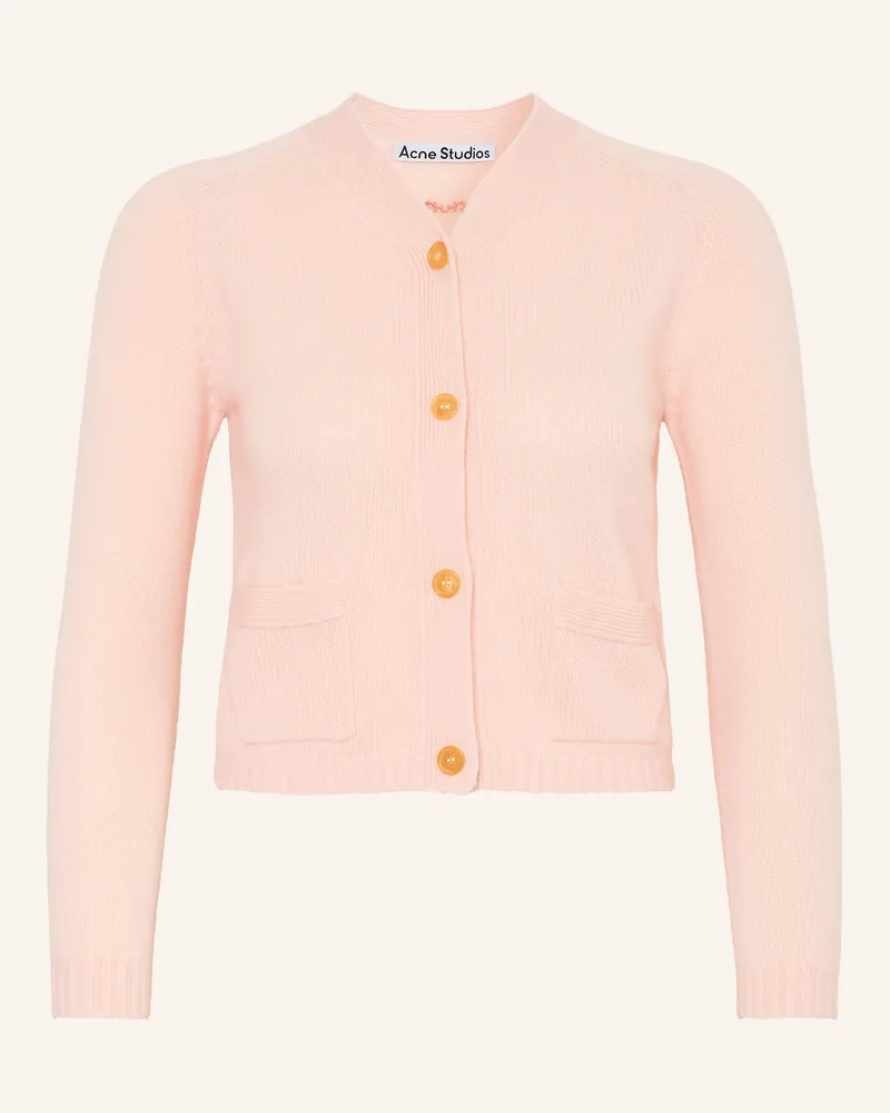 Acne Studios Strickjacke Aus Cashmere rosa Hellrosa