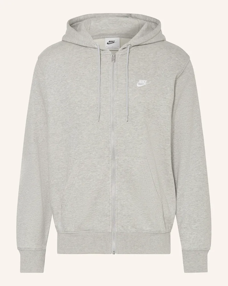Nike Sweatjacke CLUB Hellgrau