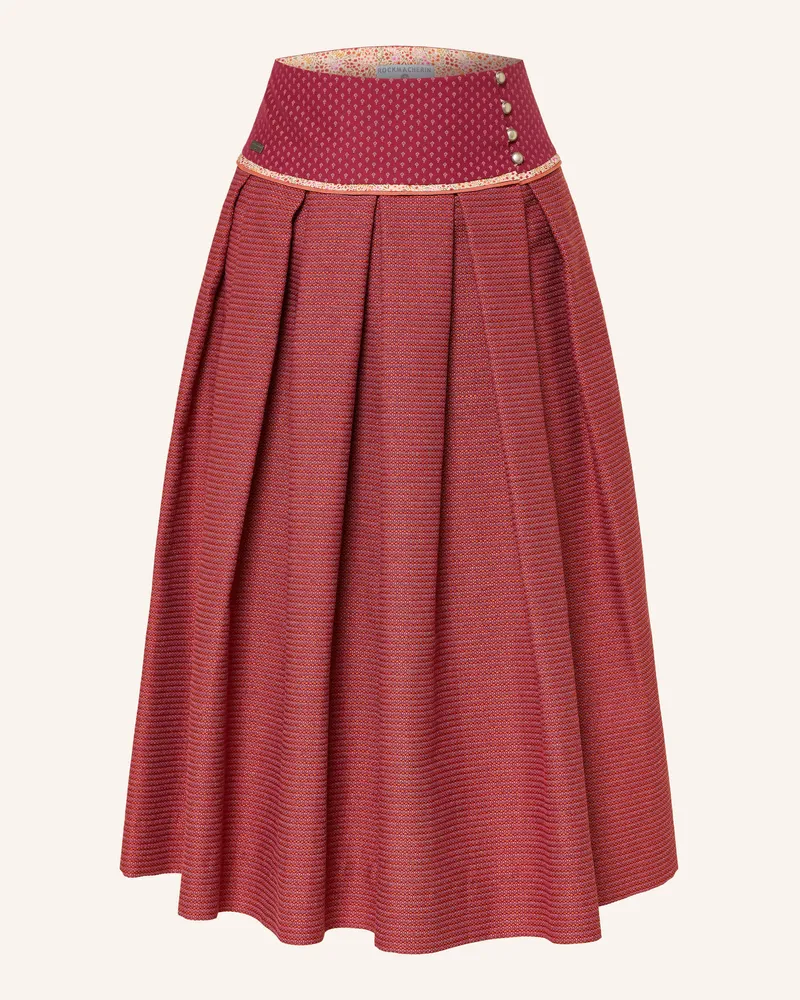 Die Rockmacherin Trachtenrock Gluad rot Hellrot