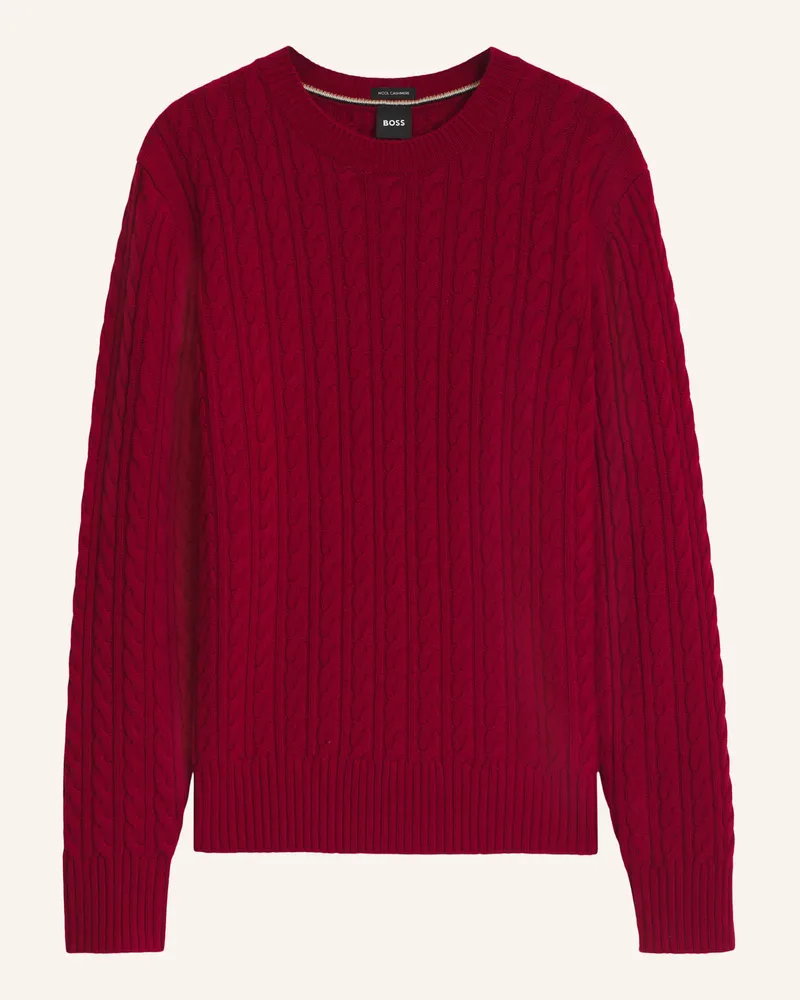 HUGO BOSS Pullover H-Furlan Regular Fit rot Rot