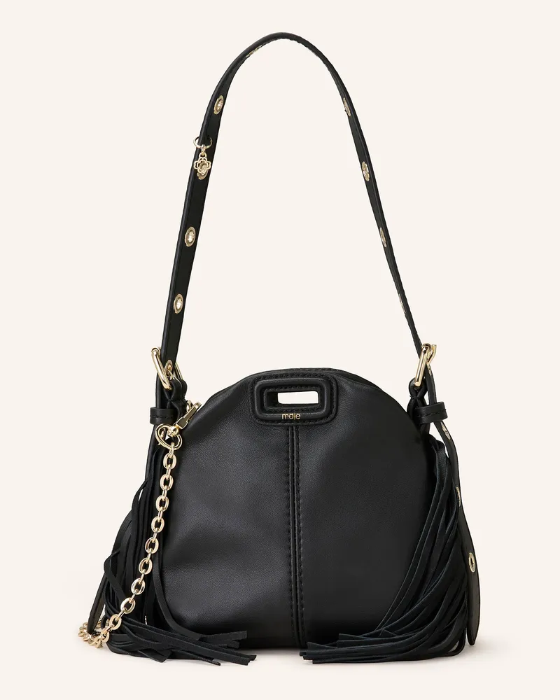 Maje Handtasche schwarz Schwarz