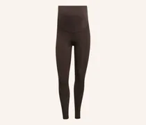 Optime Essentials Workout Umstands-Leggings In Voller Länge braun