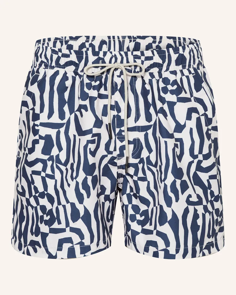 OAS Badeshorts MARBLING Blau