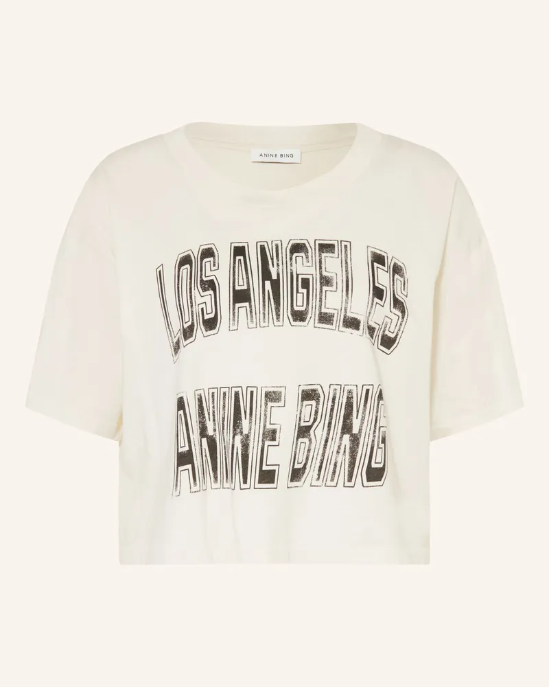 Anine Bing T-Shirt Johnny weiss Ecru