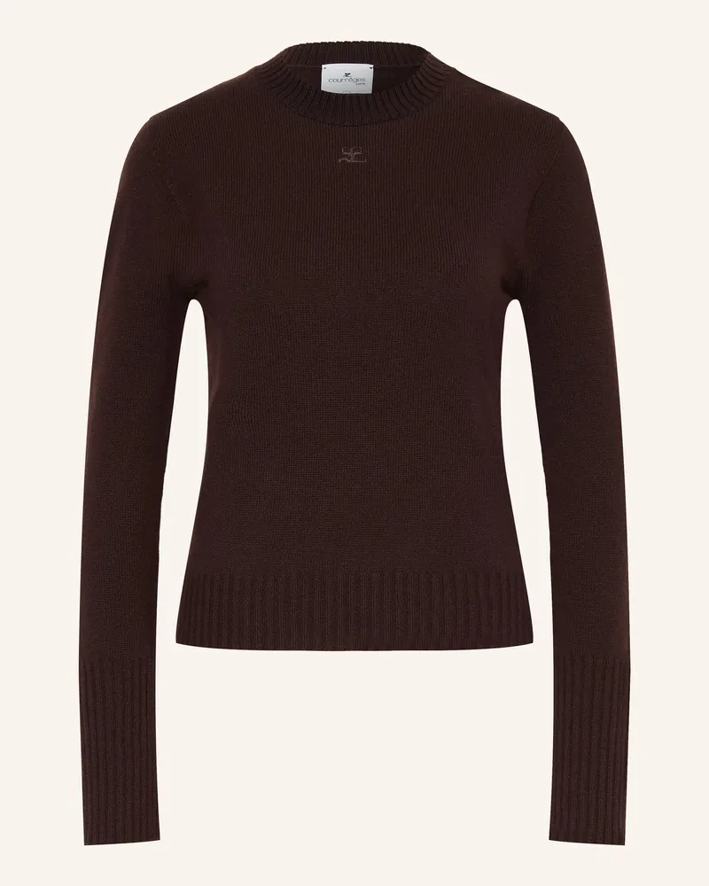 Courrèges Pullover rot Dunkelrot