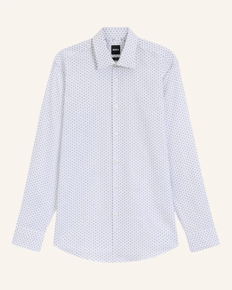 HUGO BOSS Business Hemd H-HANK-KENT-C1-214 Slim Fit Weiss