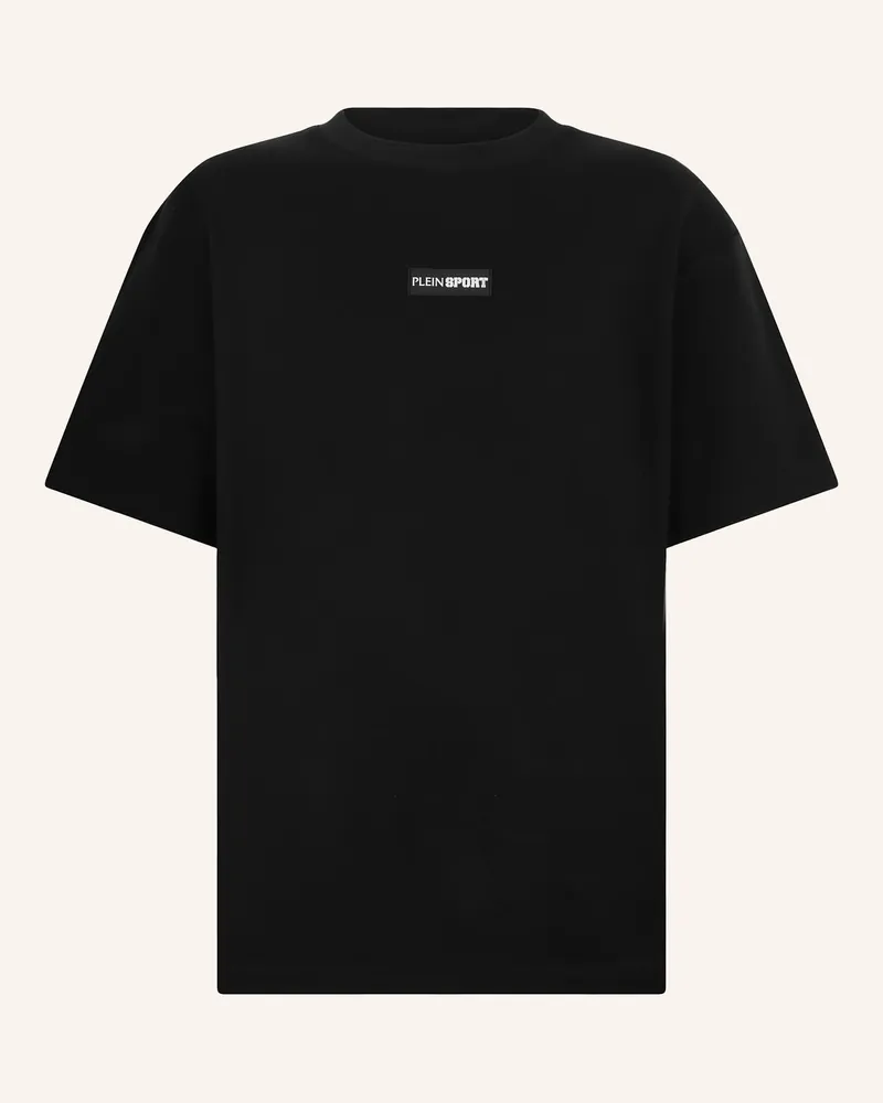 Philipp Plein Plein Sport Slub Cotton T-Shirt Scratch schwarz Schwarz