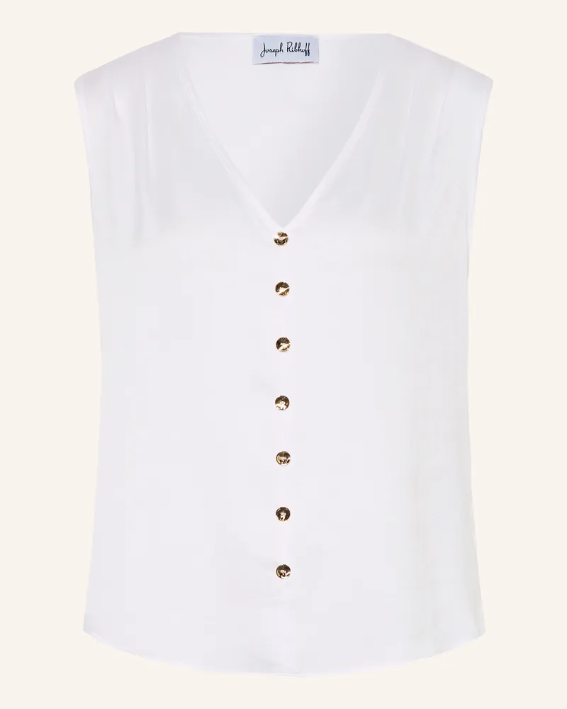 Joseph Ribkoff Blusentop aus Satin Weiss